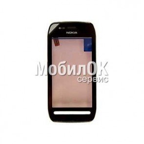 Сенсорный экран для Nokia 603 черный