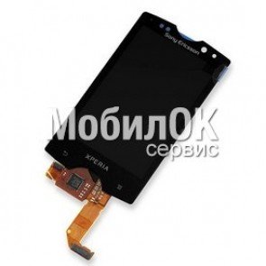 Дисплей для Sony Ericsson SK17 черный с тачскрином