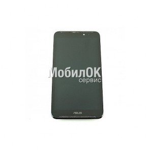 Дисплей для Asus FonePad Note 6 ME560CG черный, с cенсорным экраном и рамкой, в сборе