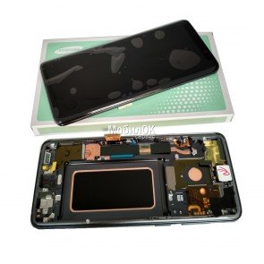 Дисплей для Samsung G965F Galaxy S9 Plus Titanium Grey в сборе с рамкой, оригинал (GH97-21691C)