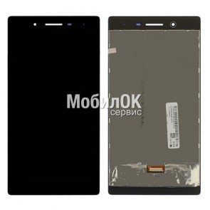 Дисплей для Lenovo Tab 4 TB-7504X Essential черный, с тачскрином (187*94 мм) China Original