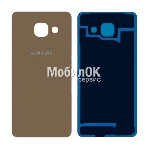 Задняя крышка для Samsung A310 Galaxy A3 (2016) золотая