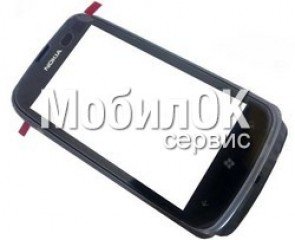 Сенсорный экран для Nokia 610 оригинал черный (8002390)
