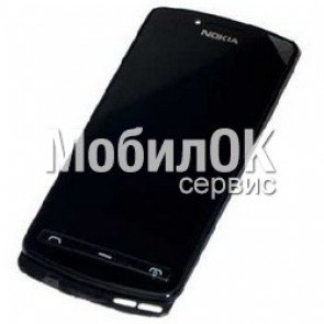 Дисплей для Nokia 700 черный с тачскрином