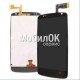 Дисплей для HTC Desire 500 черный, с тачскрином