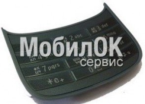 Клавиатура для Nokia C2-03/C2-06 основная черная, оригинал (9792Q24)