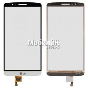 Сенсорный экран для LG G3 D855 белый