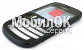 Передняя панель для Nokia 200 оригинал, черная (0258867)