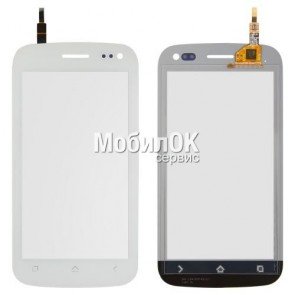 Сенсорный экран для Fly IQ450 Horizon белый