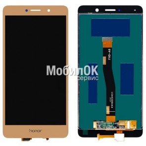 Дисплей для Huawei GR5 (2017)/Mate 9 Lite/Honor 6X золотистый, с тачскрином
