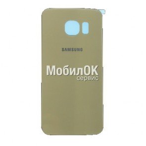 Задняя крышка для Samsung G925F Galaxy S6 EDGE золотистая