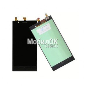 Дисплей для Lenovo K900 черный, с тачскрином (LH550WF2-SD01)