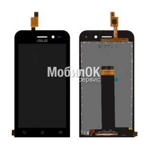 Дисплей для Asus ZenFone Go (ZB452KG) черный, с тачскрином