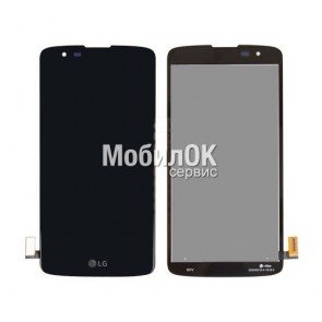 Дисплей для LG K8 K350E/K8 K350N Phoenix 2 черный, с тачскрином и рамкой