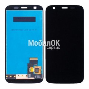 Дисплей для Motorola XT1032 Moto G/XT1033 Moto G/XT1036 Moto G черный, с тачскрином