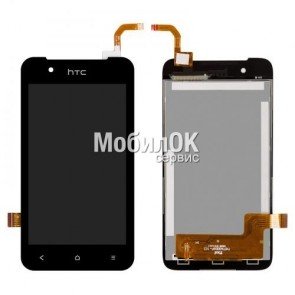 Дисплей для HTC Desire 210 Dual Sim черный, с тачскрином