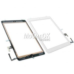 Сенсорный экран для Apple iPad 5 Air/Apple iPad (2017) белый,без кнопки Home(A1474/A1476/A1822/A1823