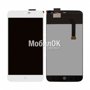 Дисплей для Meizu MX3 белый, с тачскрином