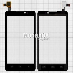 Сенсорный экран для Prestigio MultiPhone 4505 Duo/ Coolpad 7290 черный