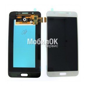 Дисплей для Samsung J710F Galaxy J7 (2016) белый, оригинал (GH97-18855C)