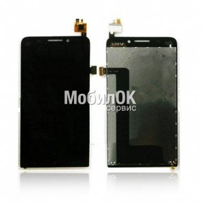 Дисплей для Lenovo A828T черный, с тачскрином, High Copy