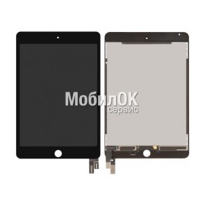 Дисплей для Apple iPad Mini 4 черный, с тачскрином (A1538/A1550) Оригинал