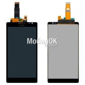 Дисплей для Huawei MT1-U06 Ascend Mate черный, с тачскрином