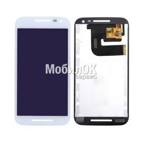 Дисплей для Motorola XT1540/XT1541/XT1544/XT1548/XT1550 Moto G3 (3nd Gen) белый, с тачскрином
