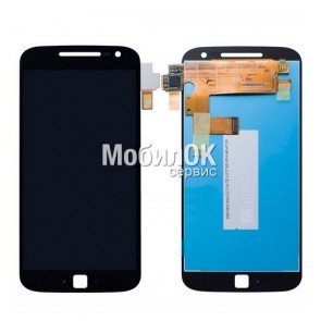 Дисплей для Motorola XT1640/XT1641/XT1642/XT1644 Moto G4 Plus черный, с тачскрином