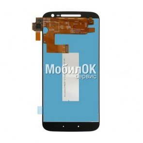 Дисплей для Motorola XT1620/1622 Moto G4/XT1625 Moto G4 LTE черный, с тачскрином