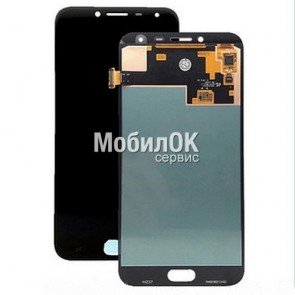 Дисплей для Samsung J400F Galaxy J4 (2018) черный, с тачскрином (In-Cell)