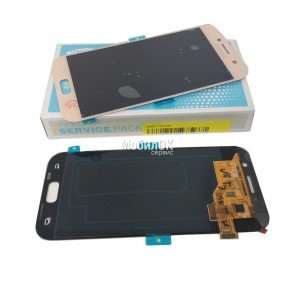 Дисплей для Samsung A520F Galaxy A5 (2017) розовый, оригинал (GH97-19733D)