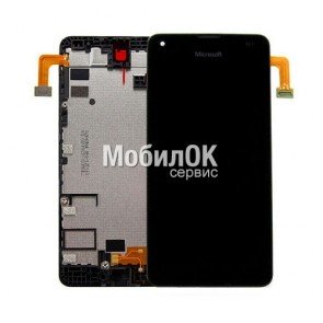 Дисплей для Microsoft (Nokia) 550 Lumia черный, оригинал (00814D6)