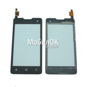 Сенсорный экран для Lenovo A396 черный