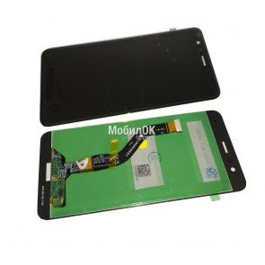 Дисплей для Huawei P10 Lite черный (WAS-L21, WAS-LX1, WAS-LX1A), с тачскрином
