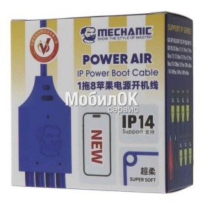 Кабели для блоков питания Mechanic Power Air с крокодилами и разъёмами для плат iPhone 6G-14 Pro Max