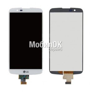 Дисплей для LG K10 K410/K10 K420N/K10 K430DS/K10 K430DSF/K10 K430DSY белый, с тачскрином (без микр)