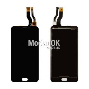 Дисплей для Meizu M1 Metal черный, с тачскрином