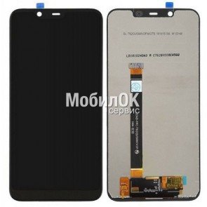 Дисплей для Nokia 7.1 Plus/Nokia 8.1/Nokia X7 (2018) черный, с тачскрином (TA-1119)