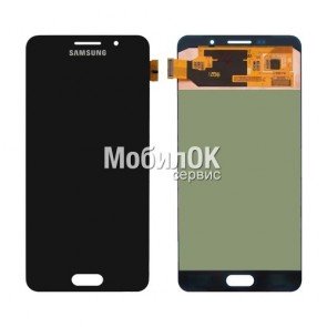 Дисплей для Samsung A710F Galaxy A7 (2016) черный, с тачскрином China Original (oled)