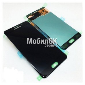 Дисплей для Samsung A510F Galaxy A5 (2016) черный, оригинал (GH97-18250B)