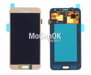 Дисплей для Samsung J700F Galaxy J7 золотой, оригинал (GH97-17670B)