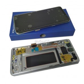 Дисплей для Samsung G950F Galaxy S8 Silver в сборе с рамкой, оригинал (GH97-20457B)