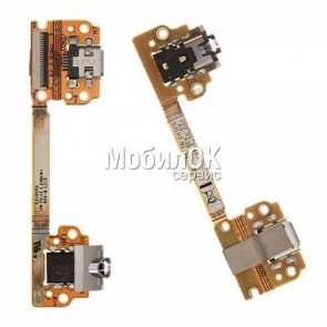 Шлейф для Asus Nexus 7 Google (ME370) коннектора наушников, коннектора зарядки