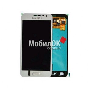 Дисплей для Samsung A300F Galaxy A3 серебристый, оригинал (GH97-16747C)