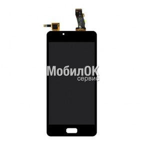 Дисплей для Meizu U10 (U680H) черный, с тачскрином