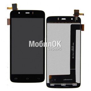 Дисплей для Fly IQ4414 Quad черный, с тачскрином, 39 pin (FPC-S90601-1 V01)
