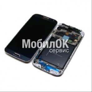 Дисплей для Samsung I9505 Galaxy S4 синий, полная сборка, оригинал (GH97-14655B)