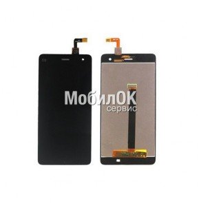 Дисплей для Xiaomi Mi4 черный, с тачскрином