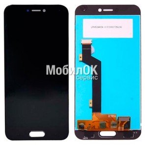 Дисплей для Xiaomi Mi5c черный, с тачскрином